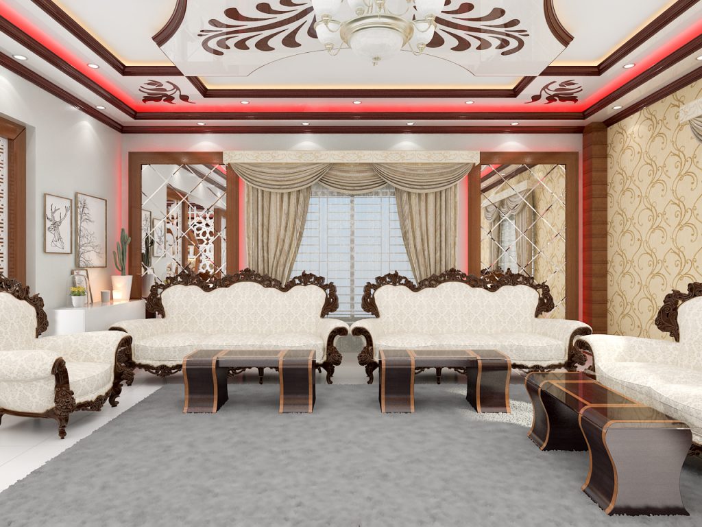 Drawing Room Interior Design in Bangladesh